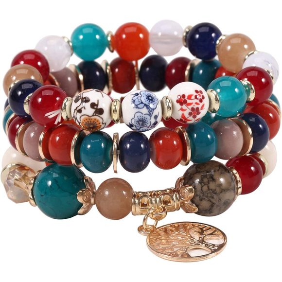 New Bohemian Bracelets for Women Stretch Multilayer Colorful Beads Brace… - Picture 6 of 9